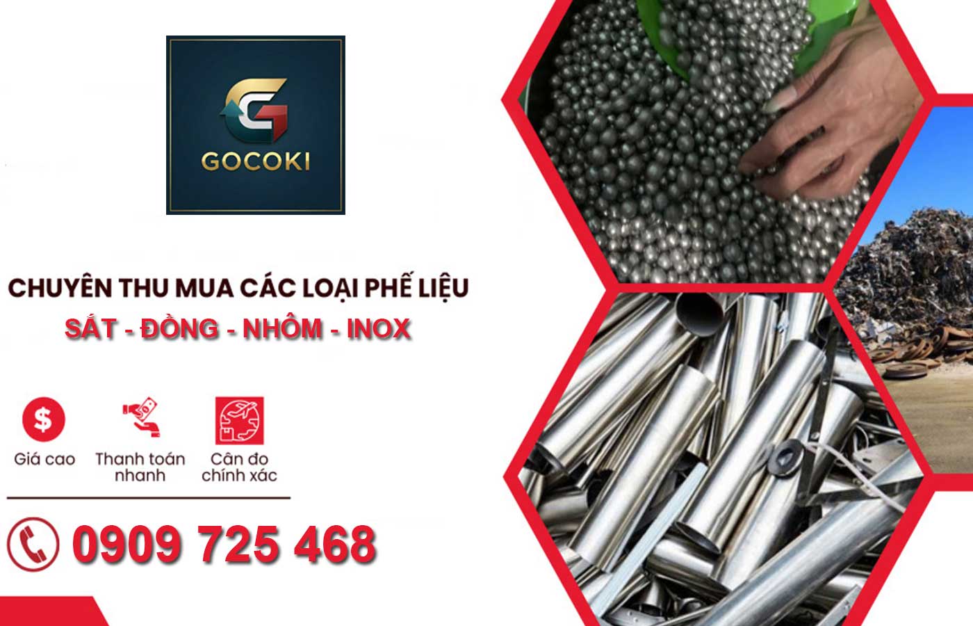 Thu mua phế liệu Bình Dương giá cao - Sắt, Đồng, Nhôm, Inox gần nhất