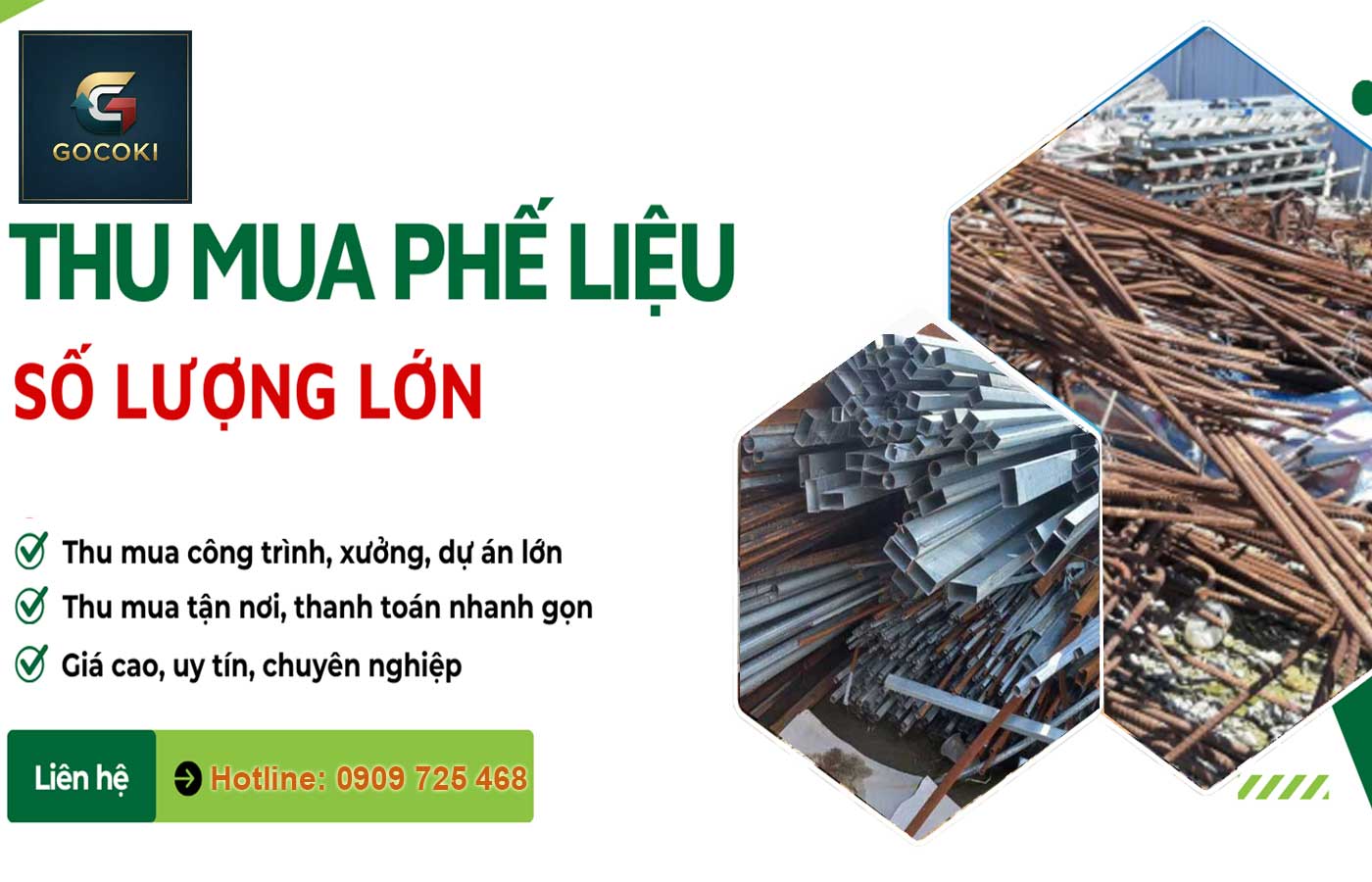 Thu mua phế liệu Bình Dương giá cao - Sắt, Đồng, Nhôm, Inox gần nhất