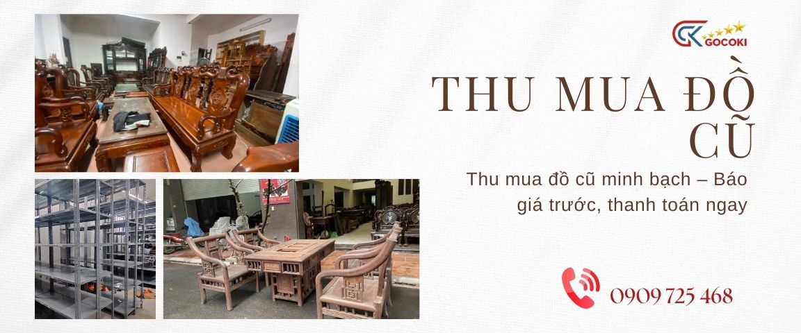Quy trình thanh lý và thu mua đồ cũ tại Gocoki diễn ra gọn gàng, an toàn