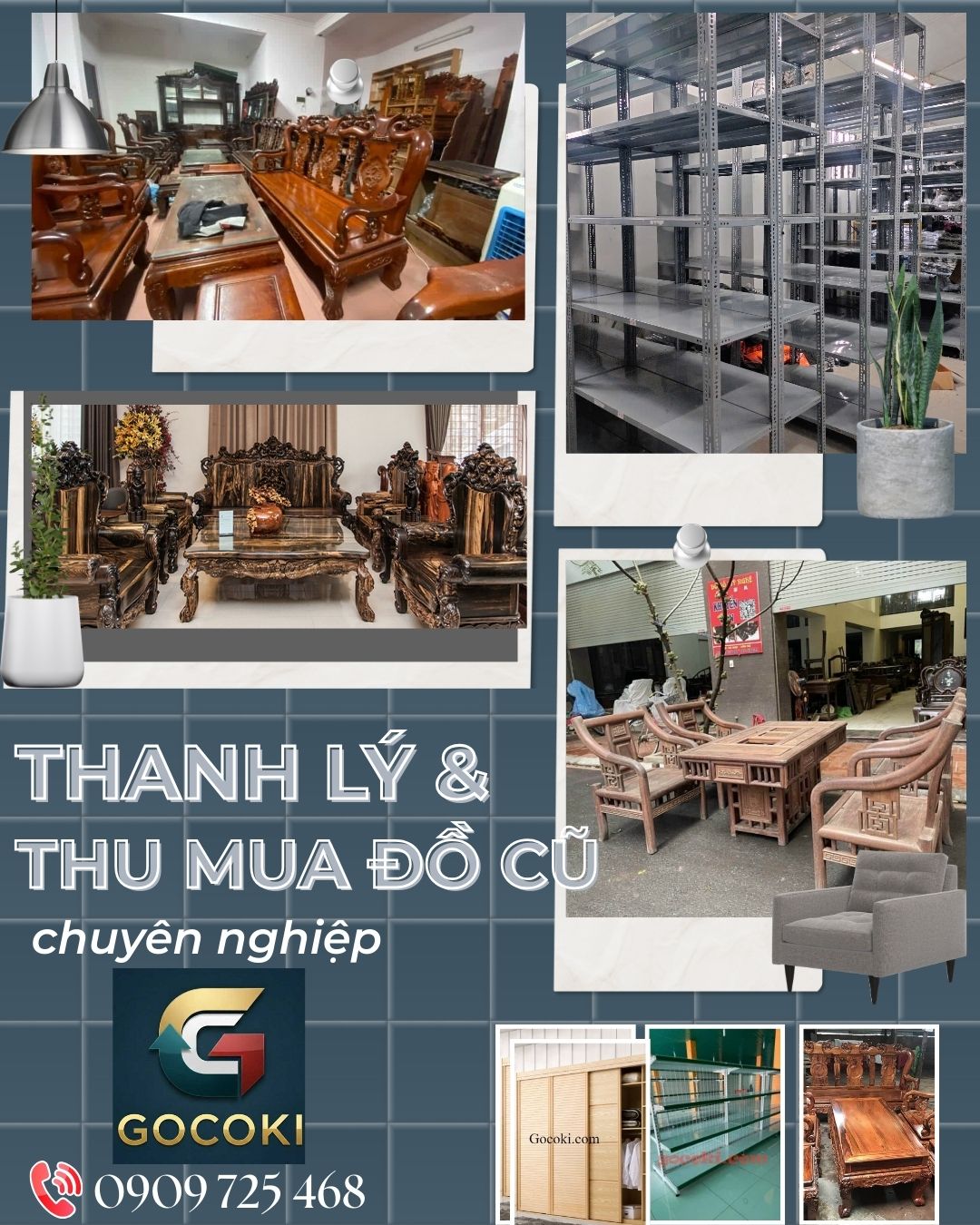 Quy trình thu mua và thanh lý đồ cũ tại Gocoki