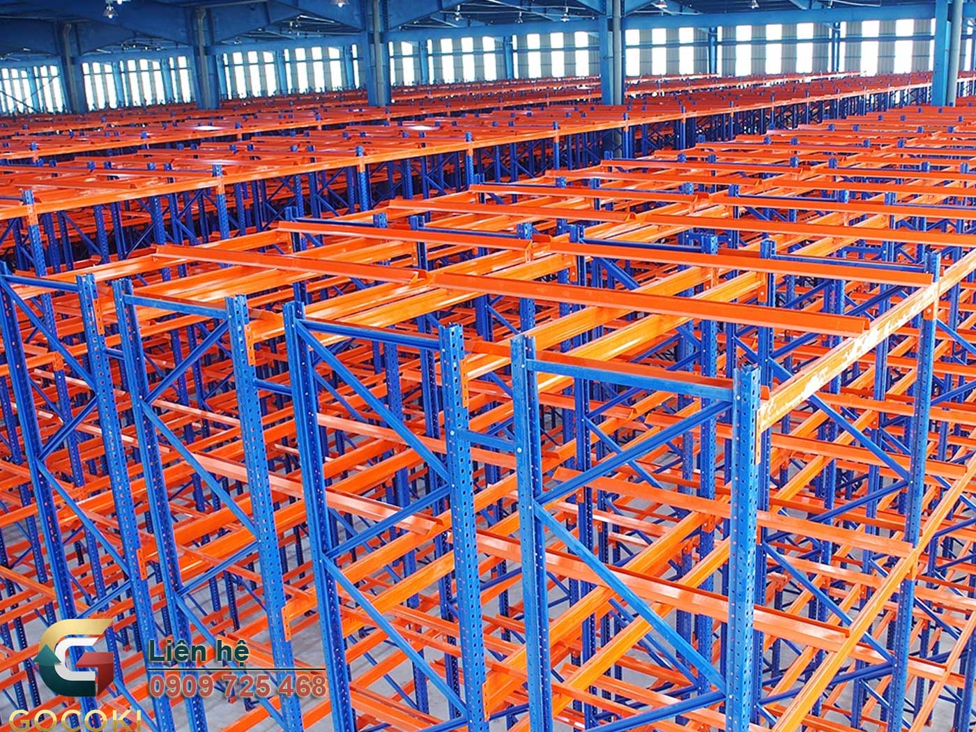 kệ Double Deep thanh lý tại kho GOCOKI thực tế