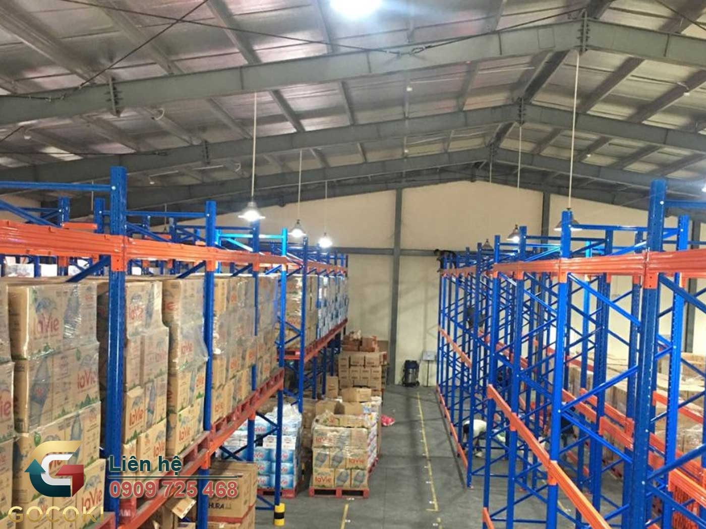 hệ thống kệ selective pallet cũ đã kiểm định tải trọng