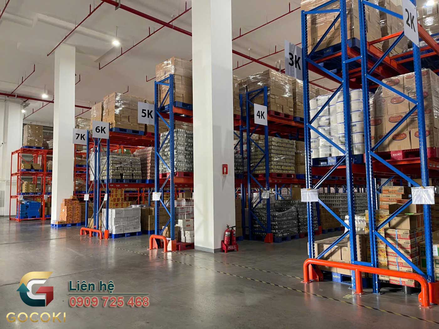 Lắp đặt kệ công nghiệp tại kho khách hàng