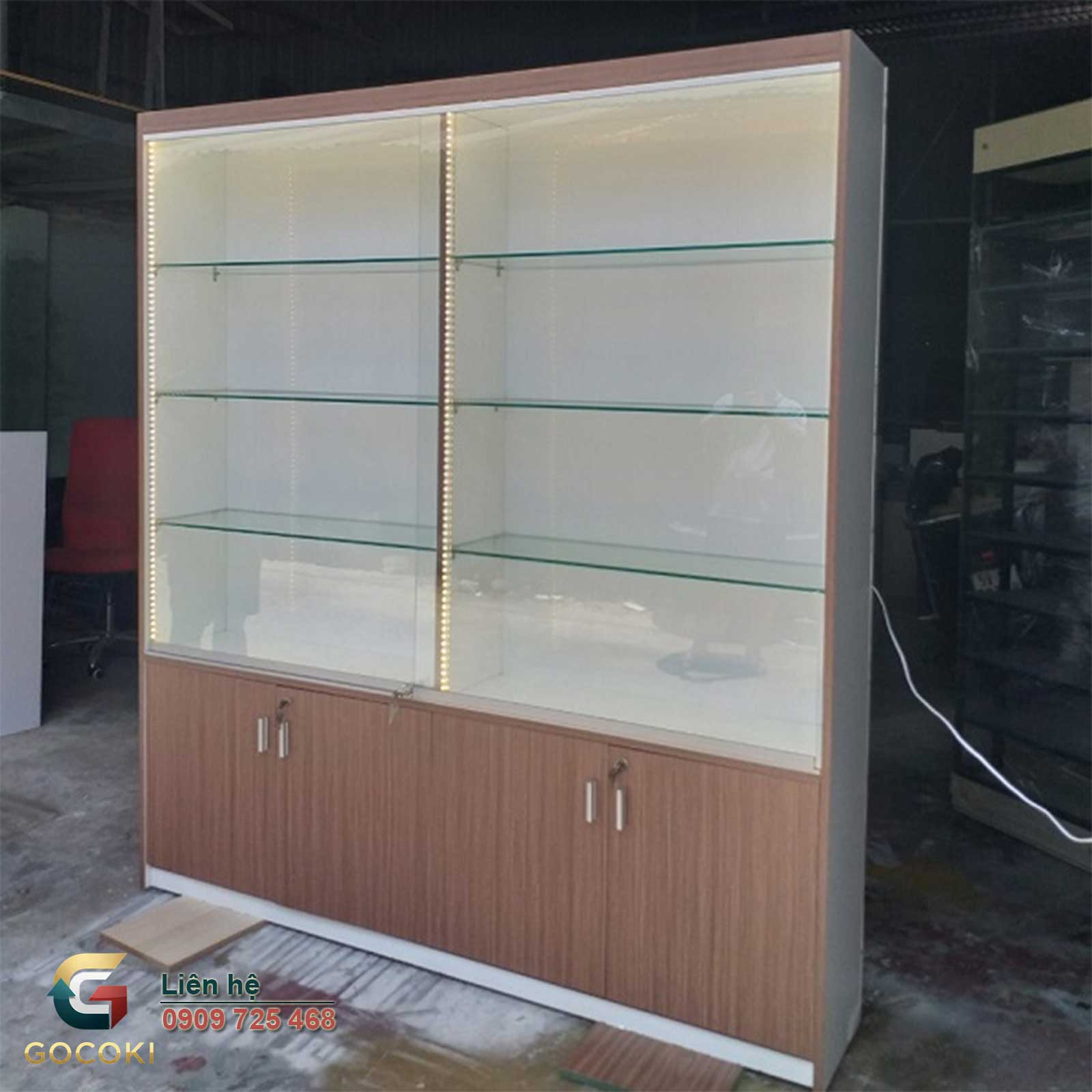 Kệ mỹ phẩm thanh lý giá rẻ, đẹp như mới đến 95% - Kho hàng sẵn có