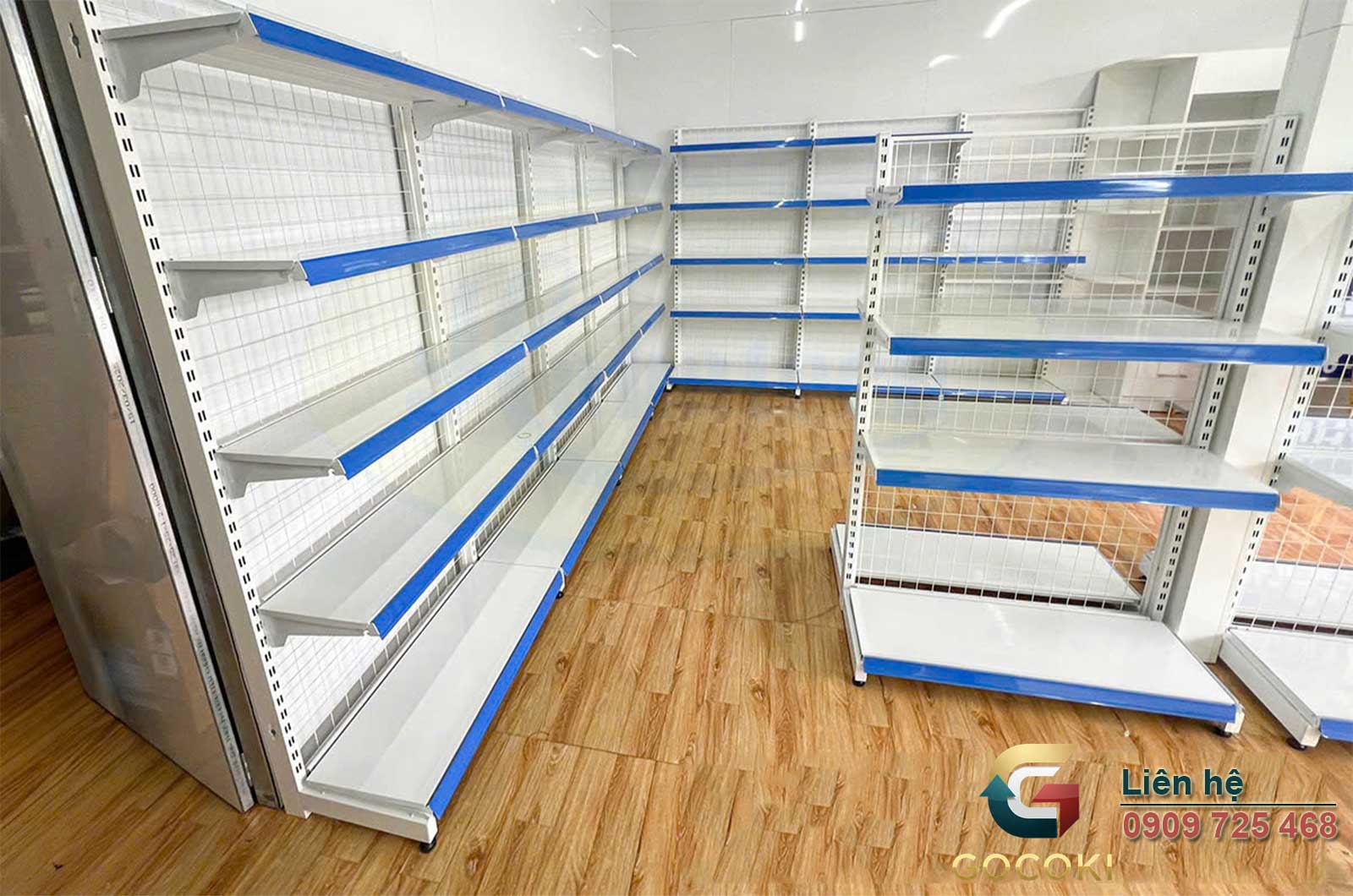 Kệ nhà thuốc thanh lý giá rẻ, mẫu đẹp, chuẩn GPP - Sẵn kho giao ngay