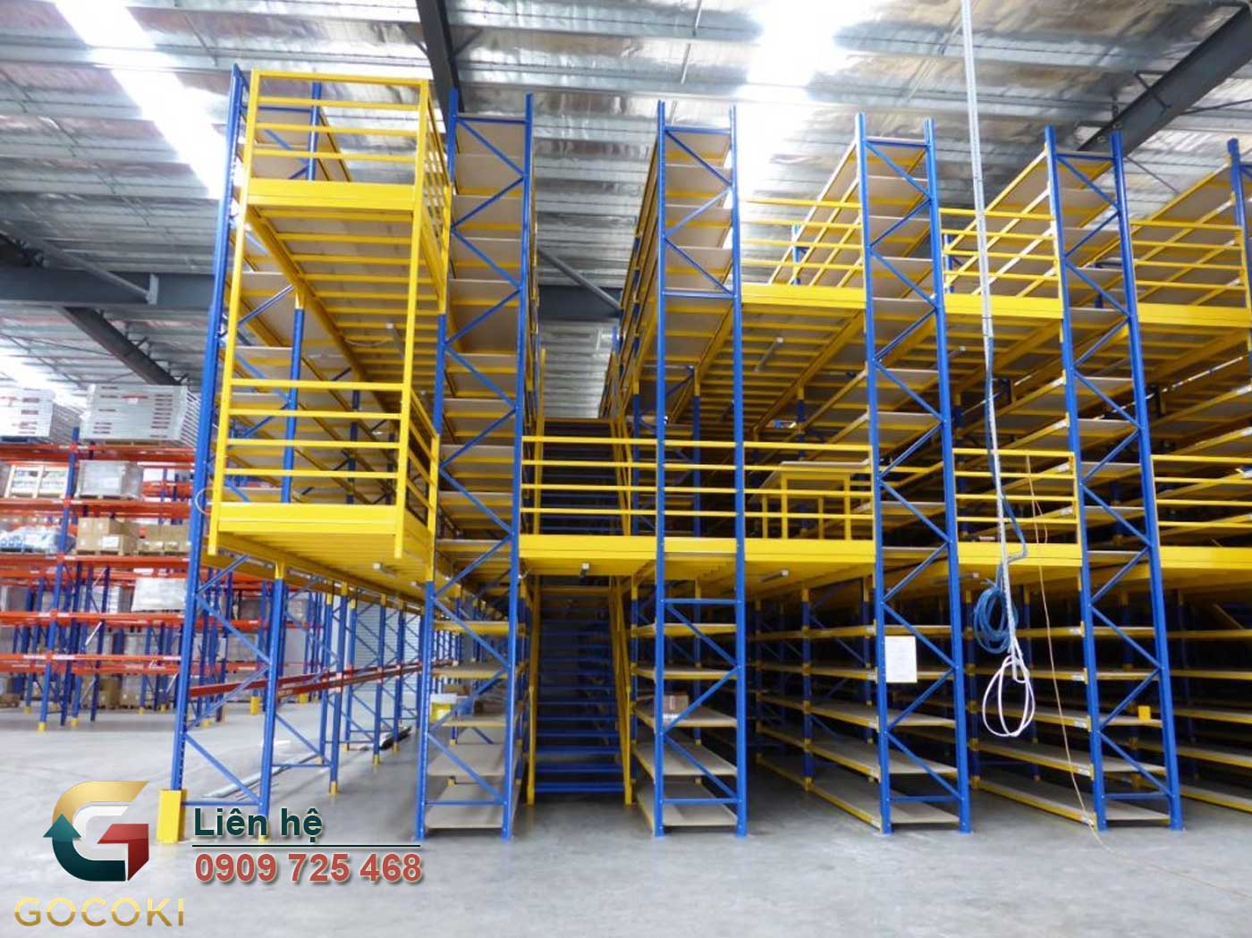 Kệ sàn mezzanine thanh lý - Chọn đúng kệ, giá thực tế mới nhất