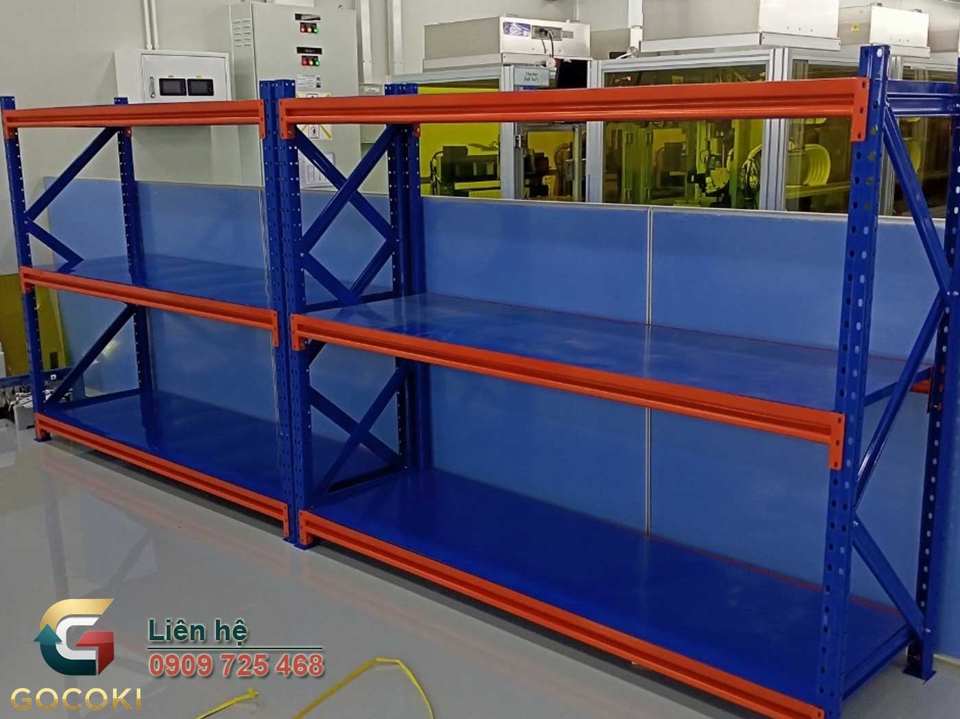 Kệ trung tải 3 tầng thanh lý mới 95% giá rẻ tiết kiệm 50% chi phí