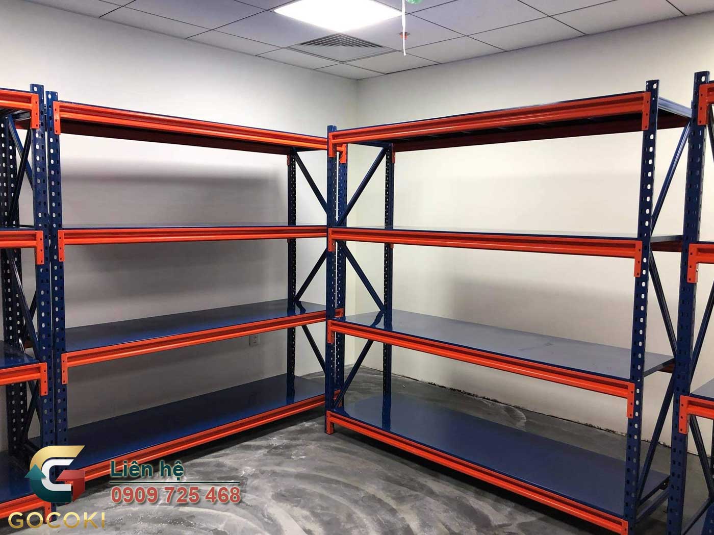 Kệ trung tải 4 tầng thanh lý giá rẻ - Bán hàng cũ chất lượng như mới