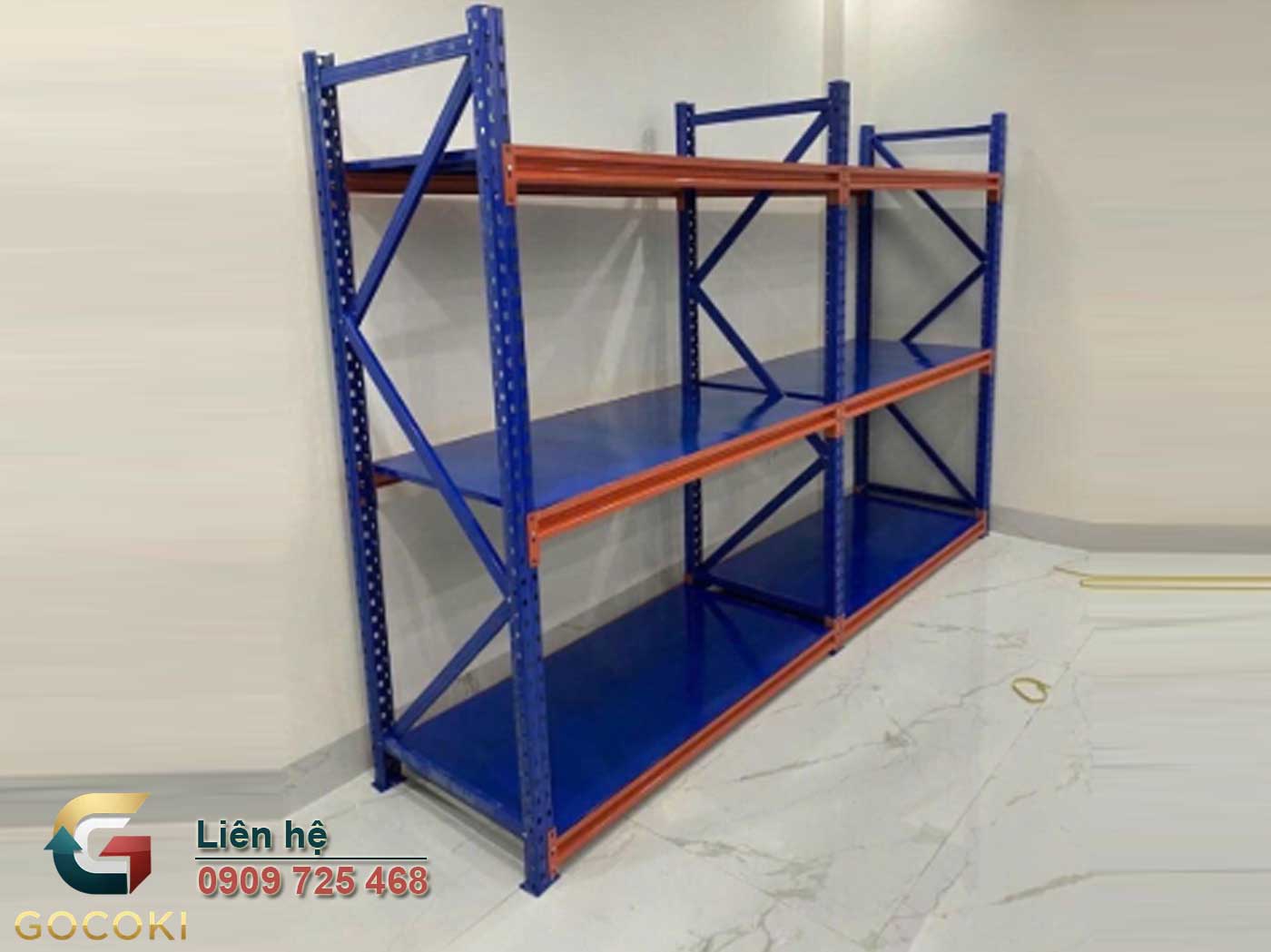 Kệ trung tải 2 tầng thanh lý giá rẻ, còn 90% – có sẵn