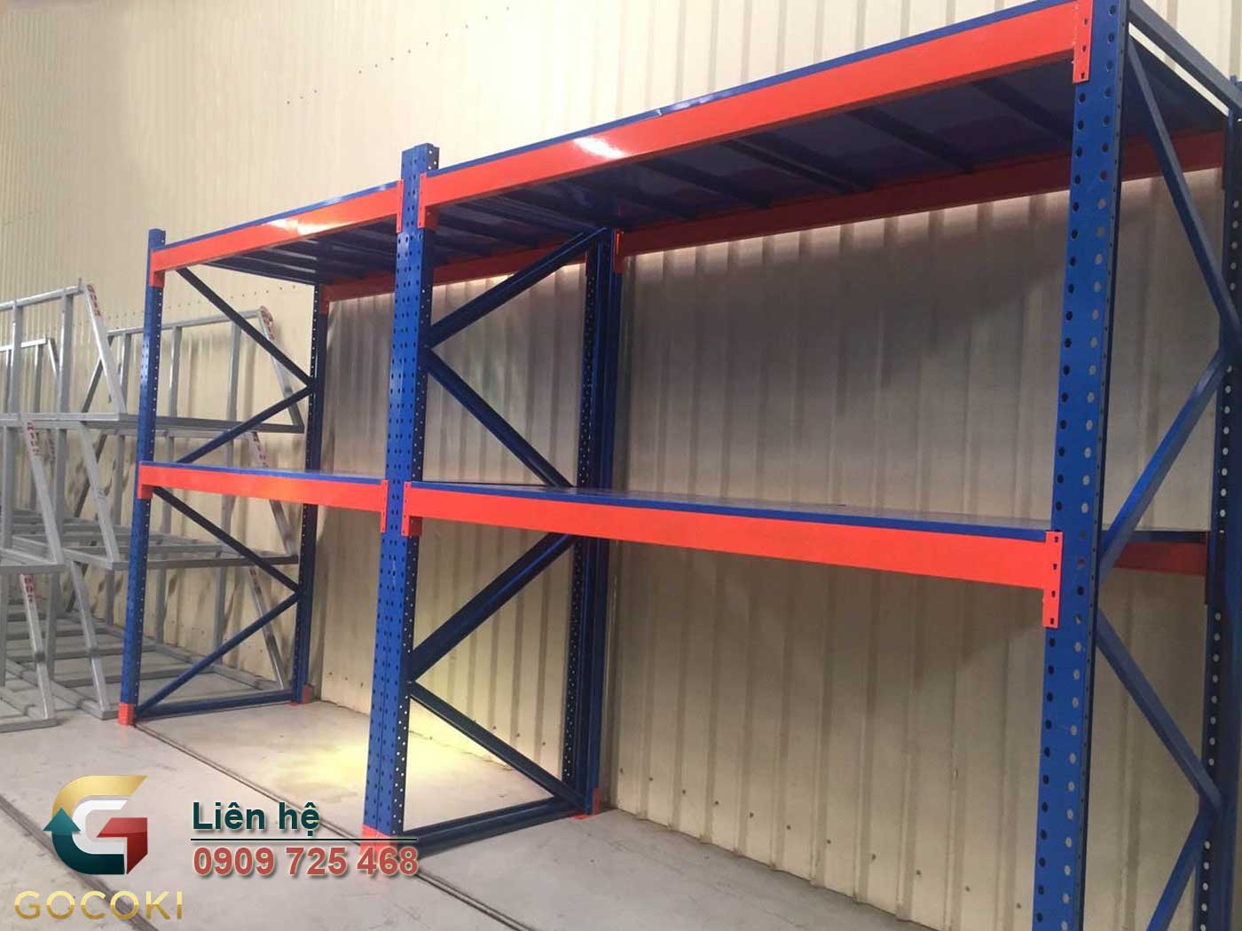 Kệ trung tải 2 tầng thanh lý giá rẻ, còn 90% – có sẵn