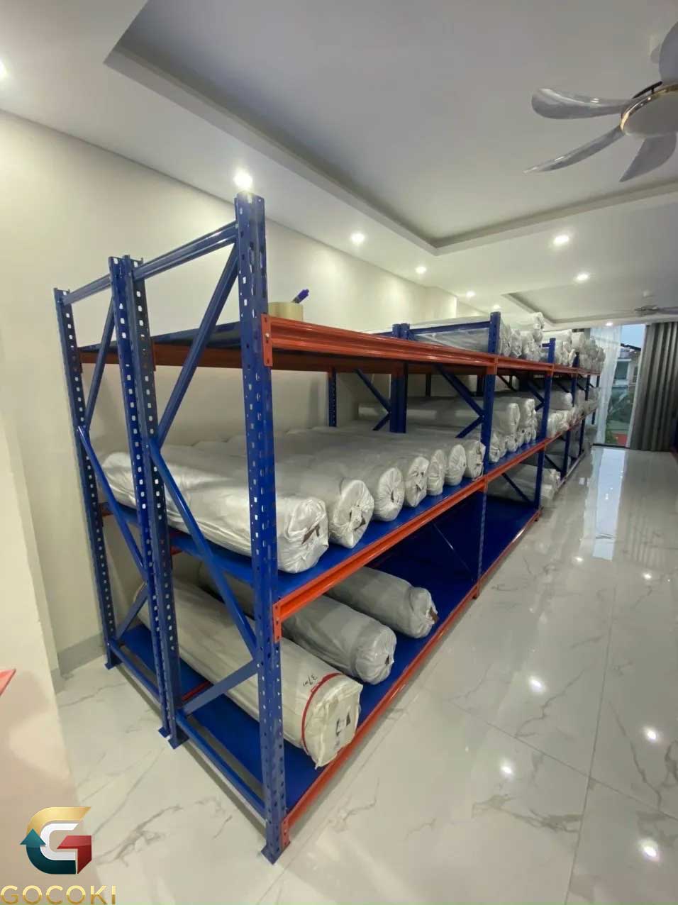 Thanh lý kệ trung tải cao 2m đáp ứng nhu cầu lưu trữ nhà xưởng