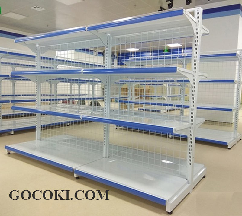 Kệ siêu thị lưng lưới GOCOKI có nhiều công dụng đặc biệt