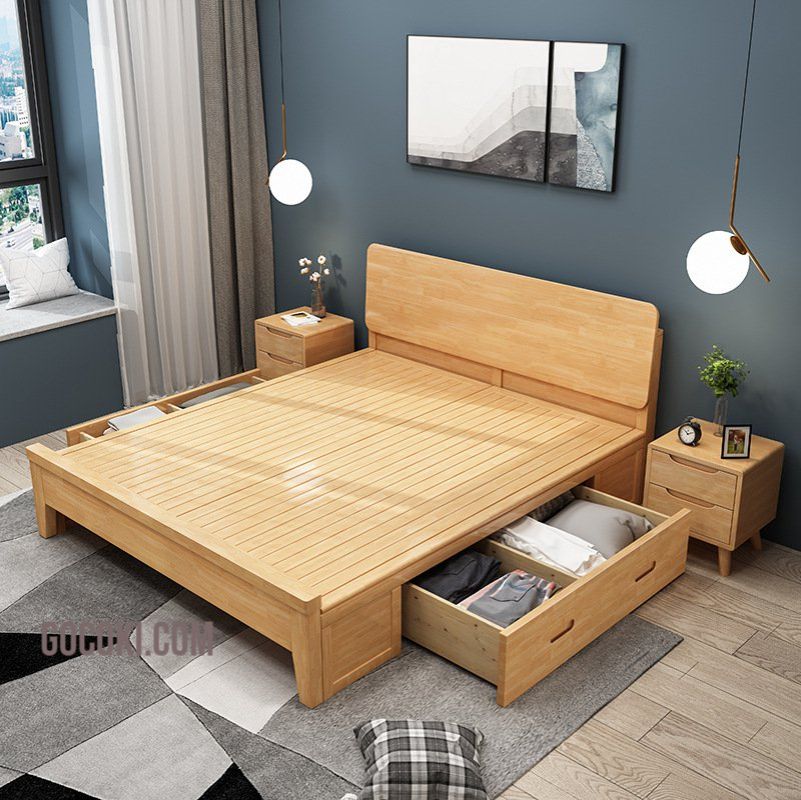 Lựa chọn giường gỗ phù hợp với kích thước và không gian phòng ngủ 