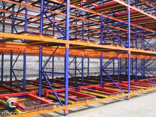 Kệ Pallet Push Back thanh lý