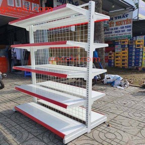 Kệ Siêu Thị Đôi Lưng Lưới 1.2m x 1.8m